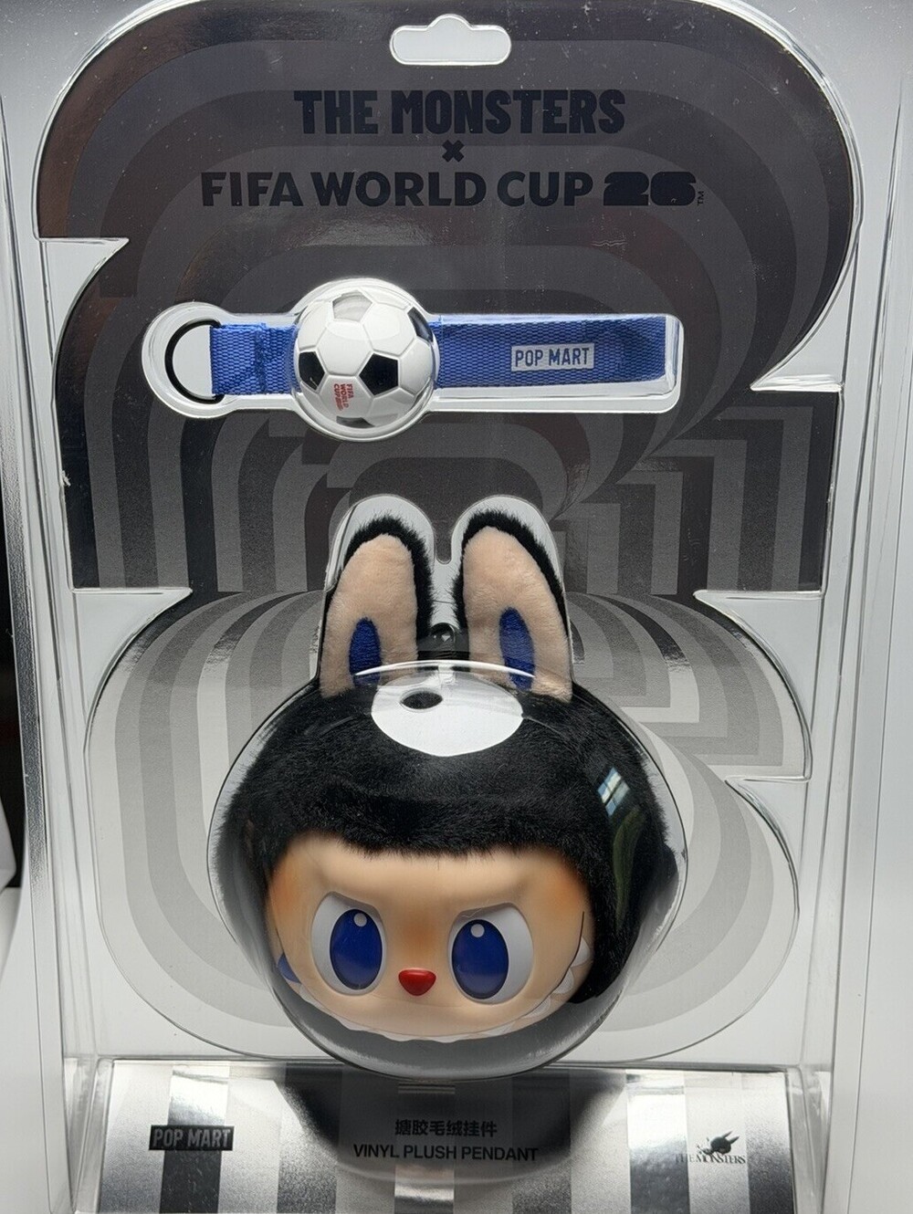 Pop Mart Labubu The Monsters X FIFA World Cup 26 Vinyl Plush Pendant Unopened